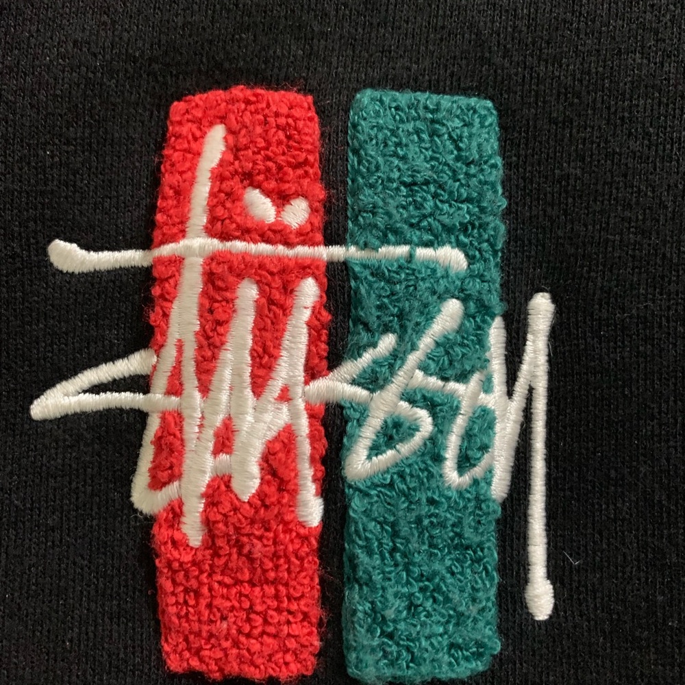Stussy rare hoodie black red logo - Picture 3 of 4